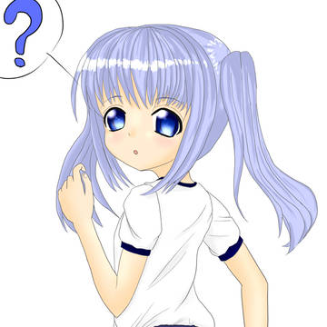 お尻を気にする少女