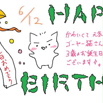 ゴーヤー猫さんのお誕生日