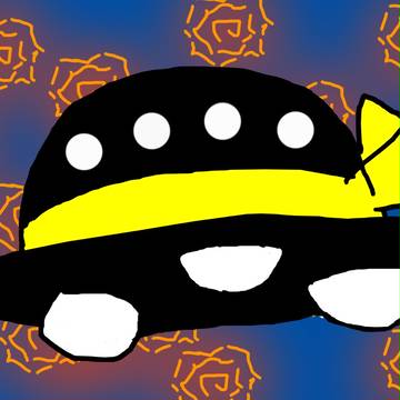 無意識の黒UFO襲来