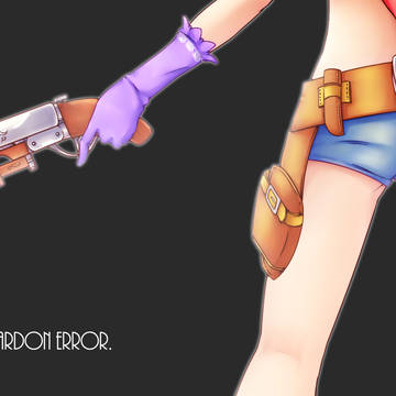 銃と少女-壁紙用-