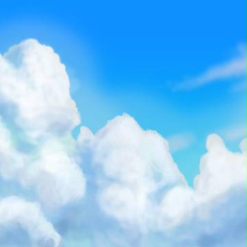 模写しようと思ったら、空がかけん