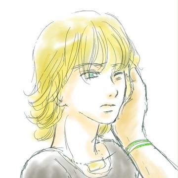ほっぺに触れてみた。