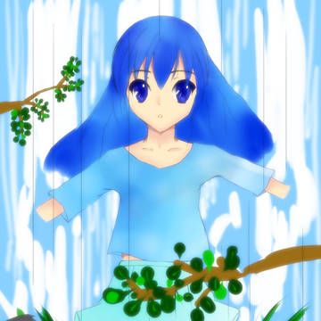 水辺の女の子