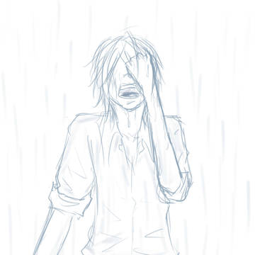 止まない雨...。