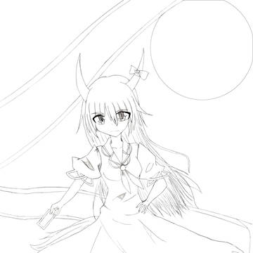 きもけーね【線画】
