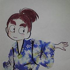 花柄男子