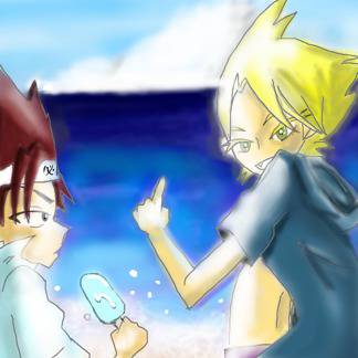 海ー!!