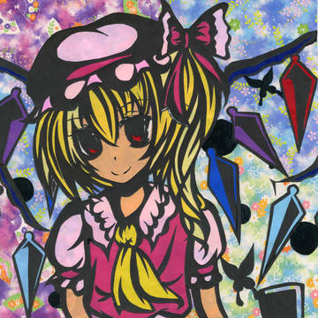 切り絵フランドール♪