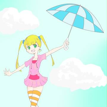 傘と女の子