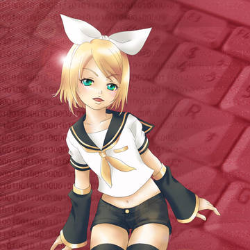 【色塗り】リンちゃん