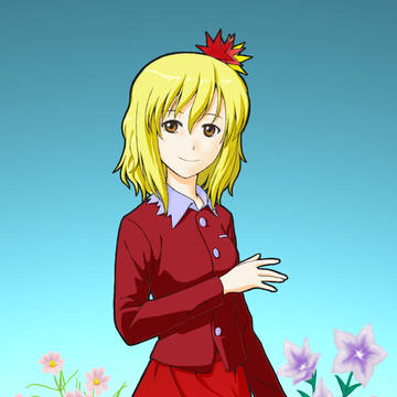 静葉さまと秋の花