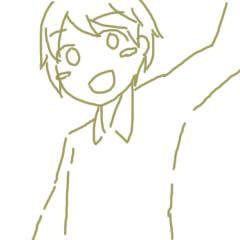 なんかマウスで二分くらいで描いた奴
