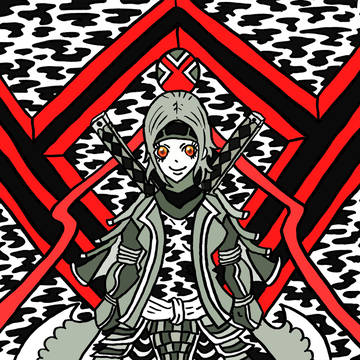 「赤と無彩色」