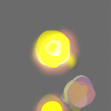 photoshopで初めて描いた得体の知れない光源