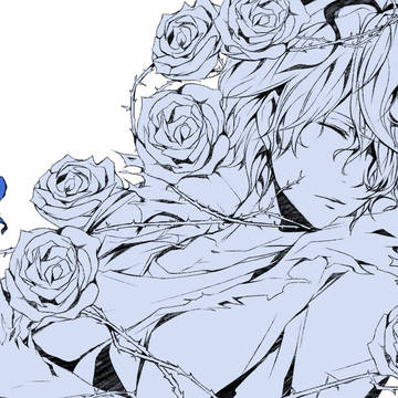 青い薔薇の