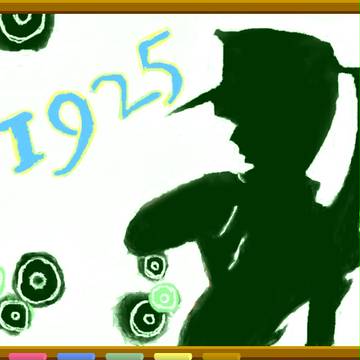 初音ミク影絵　1925