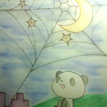 見上げた夜空は