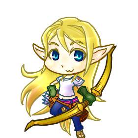 金髪碧眼上位種エルフ娘