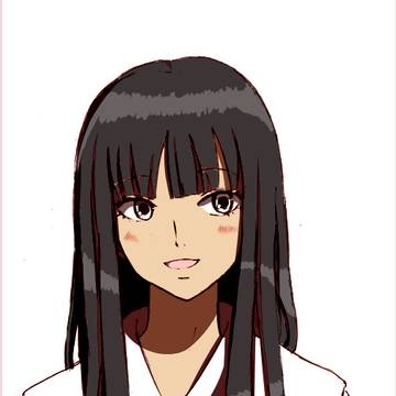 黒髪ストレート