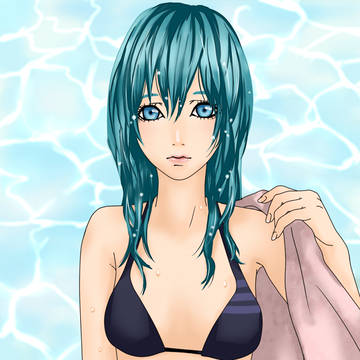 水着女子