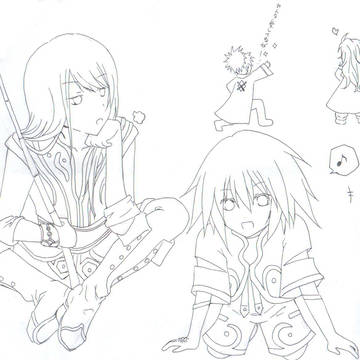 初描きキャラ（ユーリとジーニアスとその他ｗ）