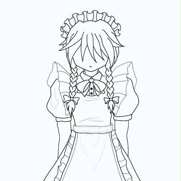 制作途中咲夜さん。