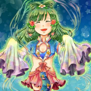 夏の夜の天女