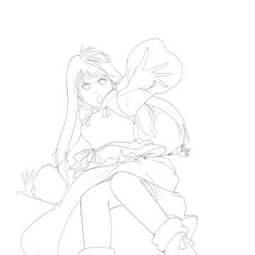 落書き　下絵