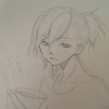 初書き・藍先輩。