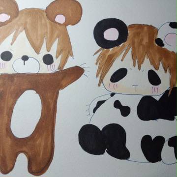 クマのぜ君＆パンダのぜ君
