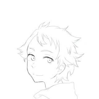 アオ  下描き