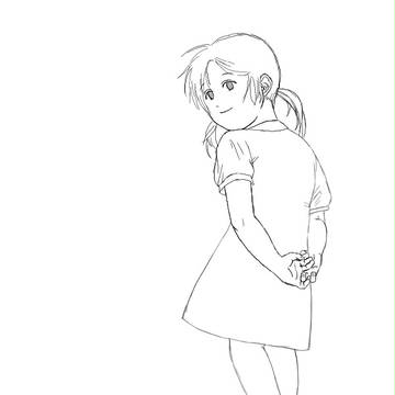 ワンピース姿のあの子