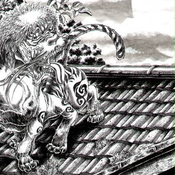宮城県の妖怪 火伏せの虎舞。