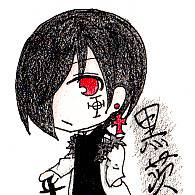 黒い鬼。