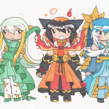 自宅のイッシュ御三家（※擬人化注意