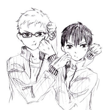 白黒絵