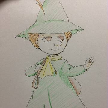 スナフキン　描いてみた　ょ？w
