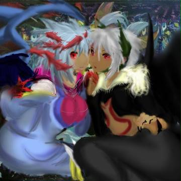 魔カードファイルの2人を変えてみた。