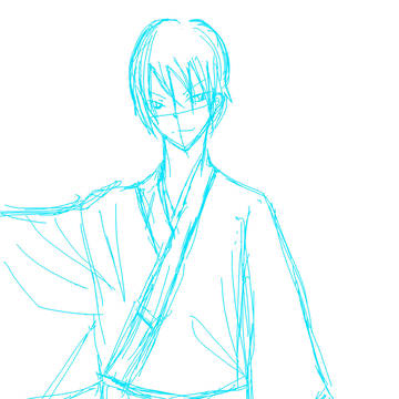 落書き　着物