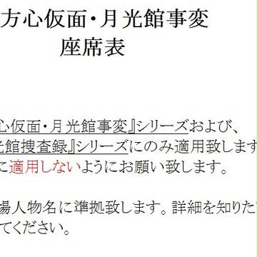 東方心仮面月光館事変・高等部2年座席表