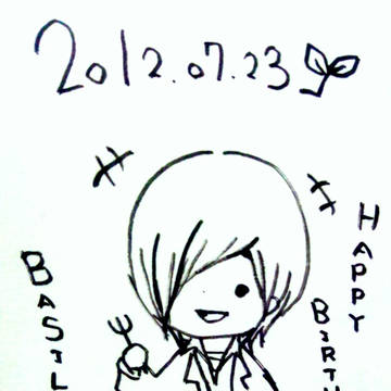 バジルくんお誕生日おめでとう！