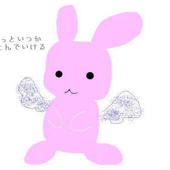 ピンクのうさぎ
