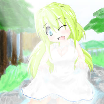 リグルと川に遊びに行きました
