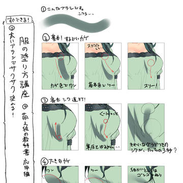 服の塗り方講座