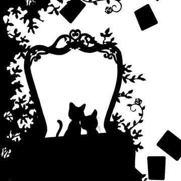 Cats in the mirror