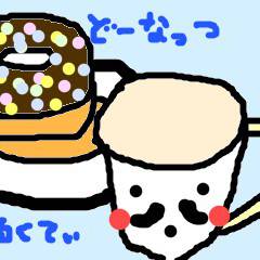 あ・・・ドーナッツの上かけすぎました_:(´ཀ`」 ∠):
