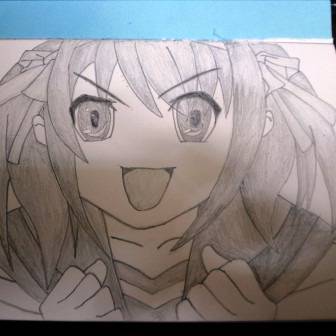 涼宮ハルヒ 鉛筆画