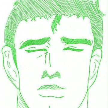 阿部さん　アナログ描き