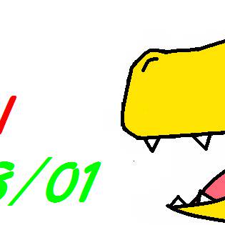 【8/1】記念にアグモン描いてみた