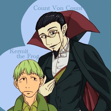 緑の蛙＆紫の数の人